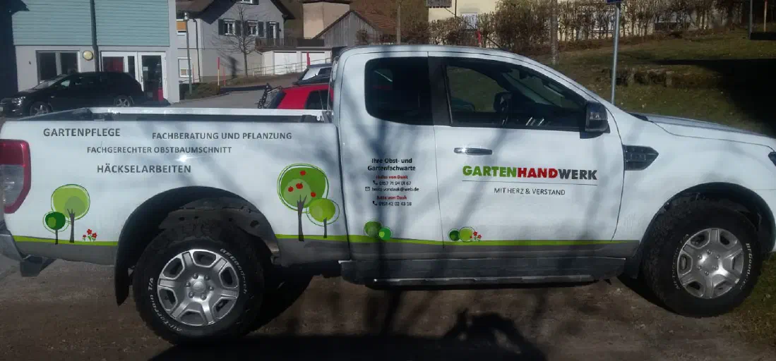 Fahrzeugbeschriftung Pickup Seite