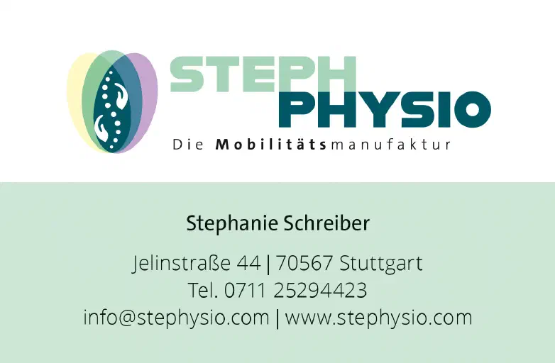 Visitenkarte Steph Physio