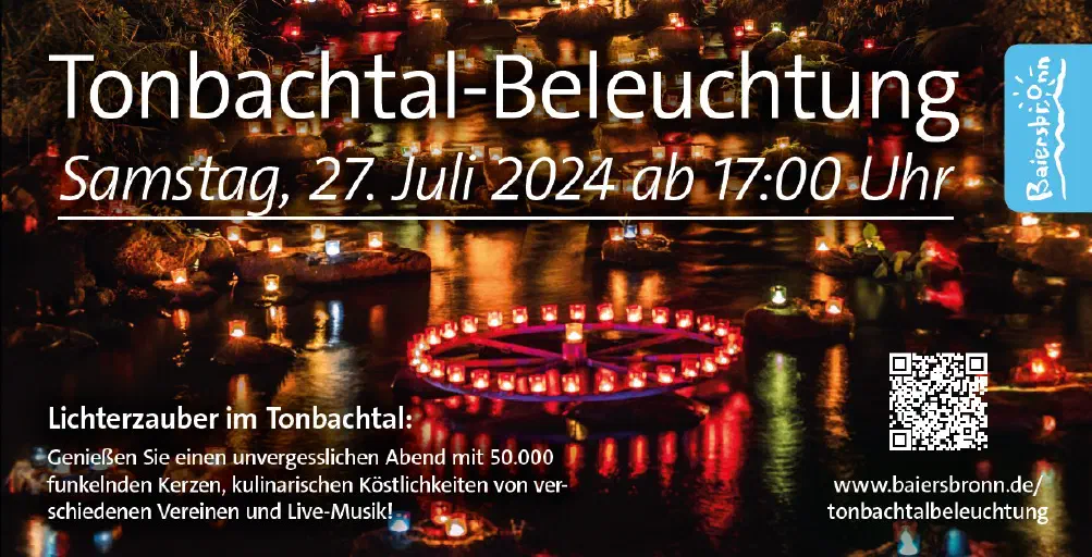 Banner Tonbachtalbeleuchtung