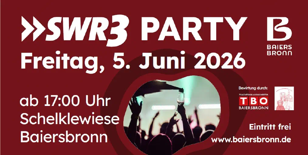 Bauzaunbanner SWR3 Party