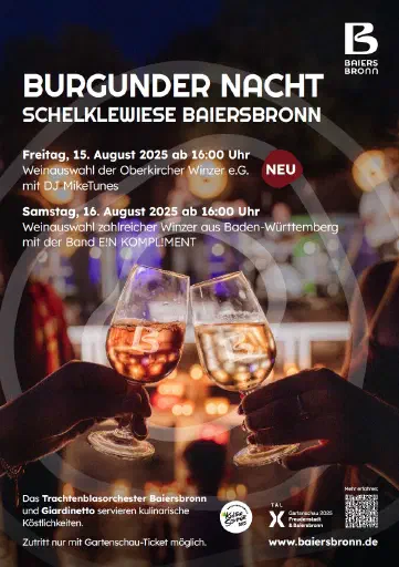 Burgunder Nacht Plakat